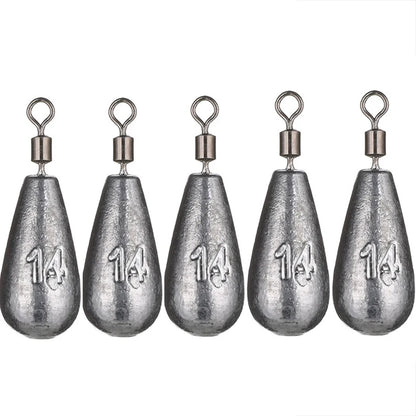 5pcs/lot 3.5g 5g 7g 10g 14g 20g Fishing Weight Sinker Weights