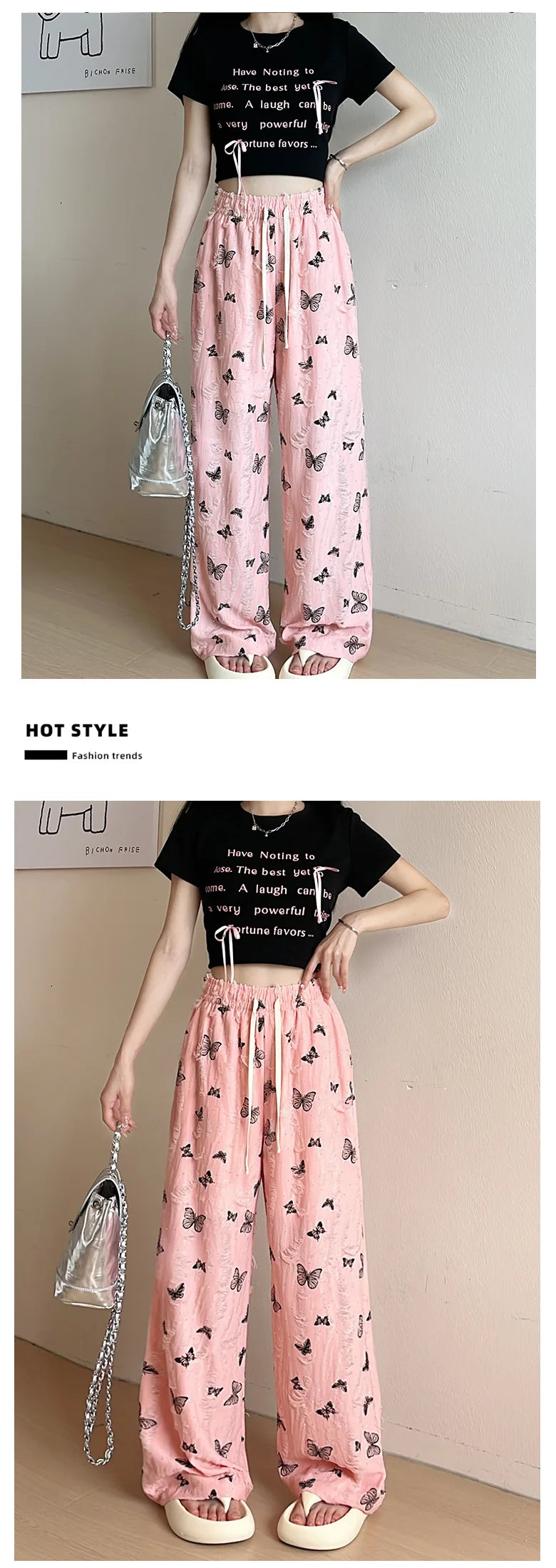 Butterfly Printed  pants