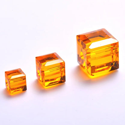 cube beads crystal