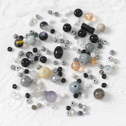 3-12mm 30g/bag Multicolor Mixed Glass Beads