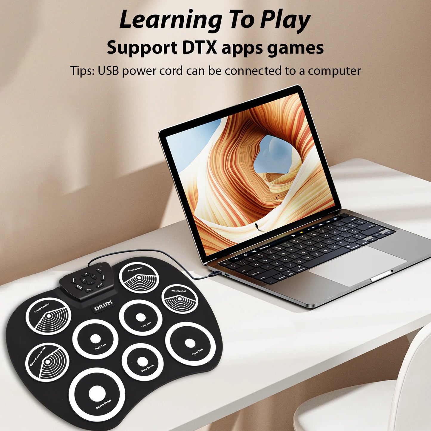 Electronic Drum Set Hand Roll