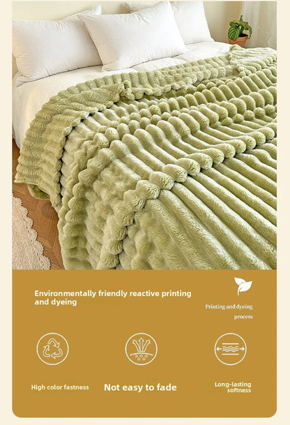 Flannel thick blanlet