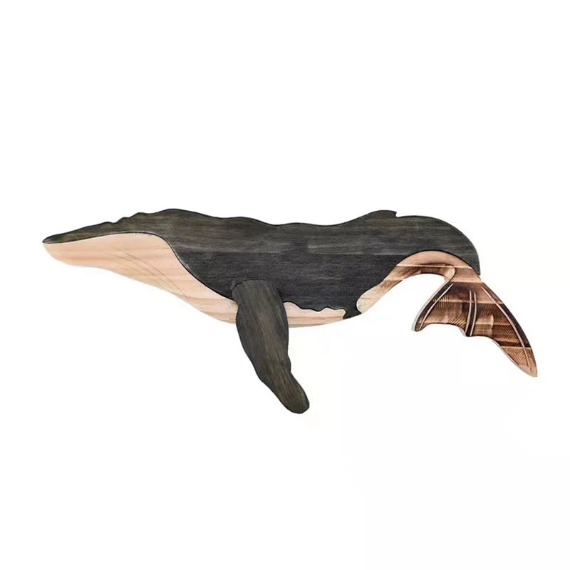 Fish Wood Decoration Wooden Whale