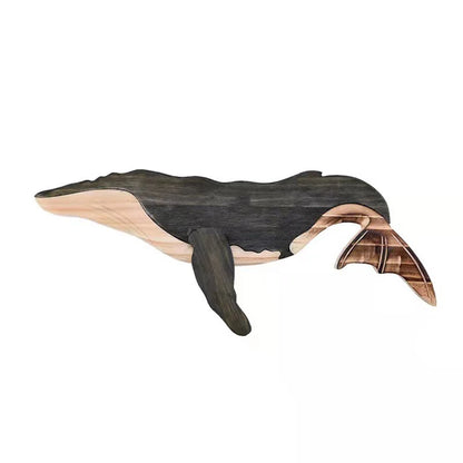 Fish Wood Decoration Wooden Whale