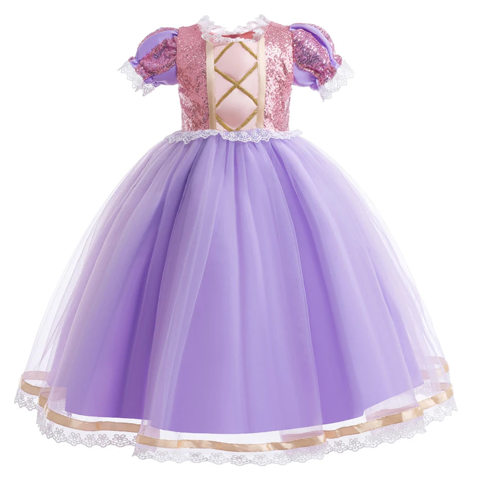 Disney Princess Rapunzel Girl Dress