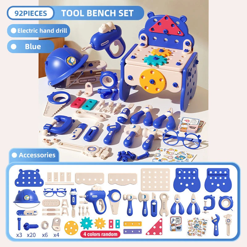 Children's Tool Set with Electric Toy Drill