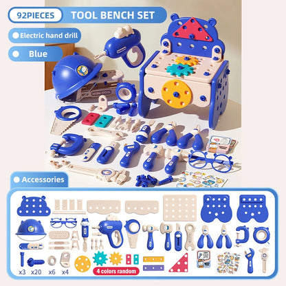 Children's Tool Set with Electric Toy Drill
