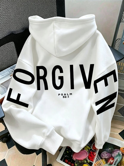 Women Oversized FORGIVEN Letter Print