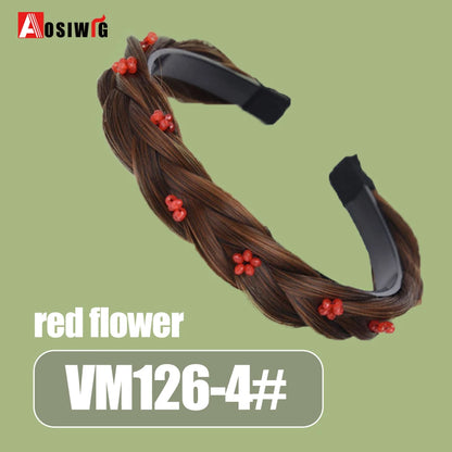 Synthetic Fishbone Braided Headband