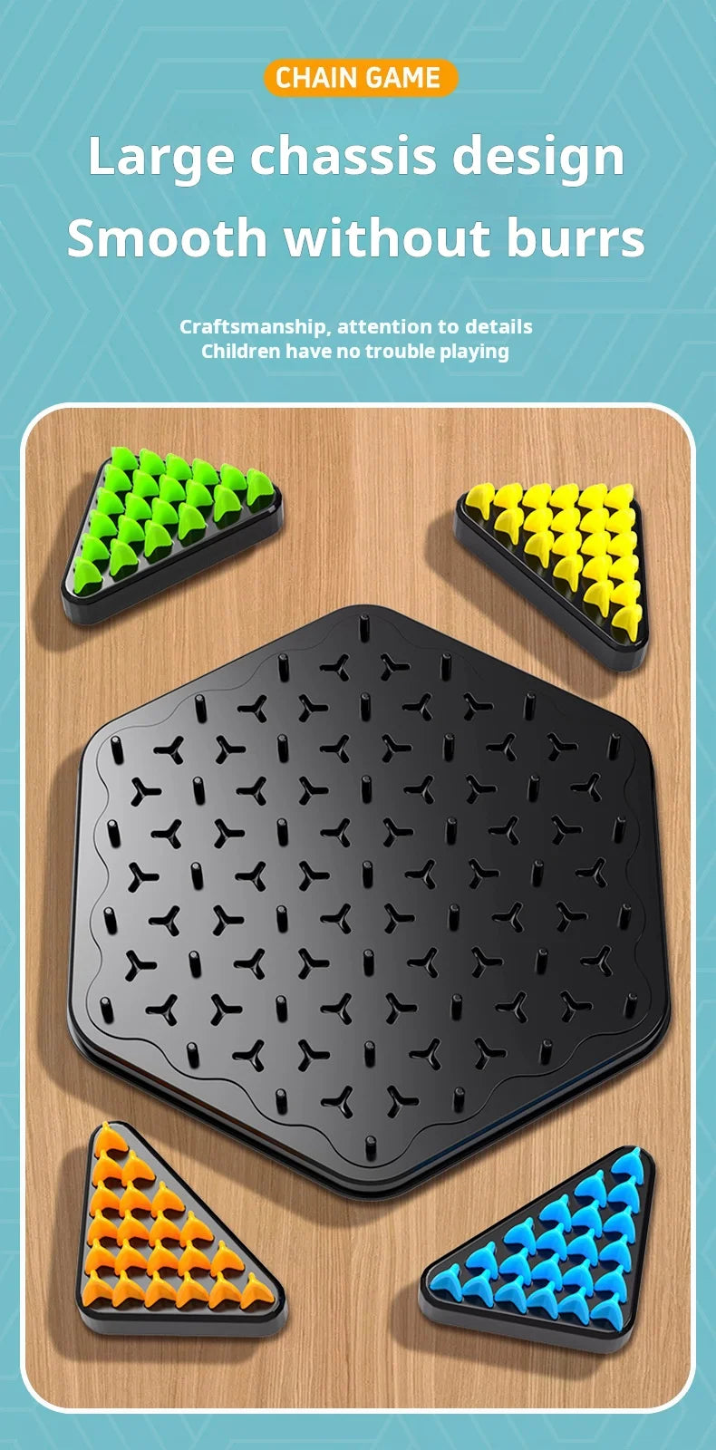 Chain Triangle Chess Game Band  Educational Interactive Game