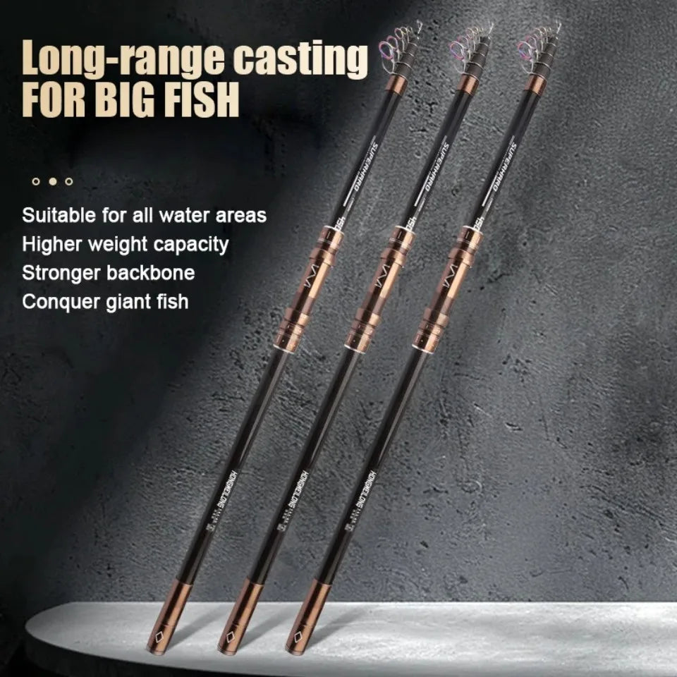 2.1-4.5M Telescopic Fishing Rod Carbon