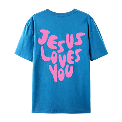 Jesus Loves Me  Cotton T-Shirts