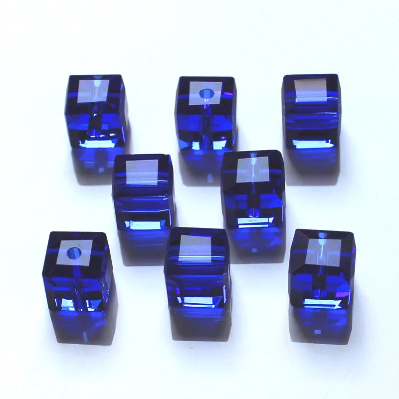 cube beads crystal