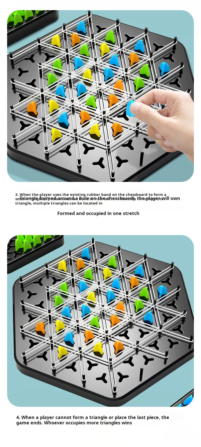 Chain Triangle Chess Game Band  Educational Interactive Game