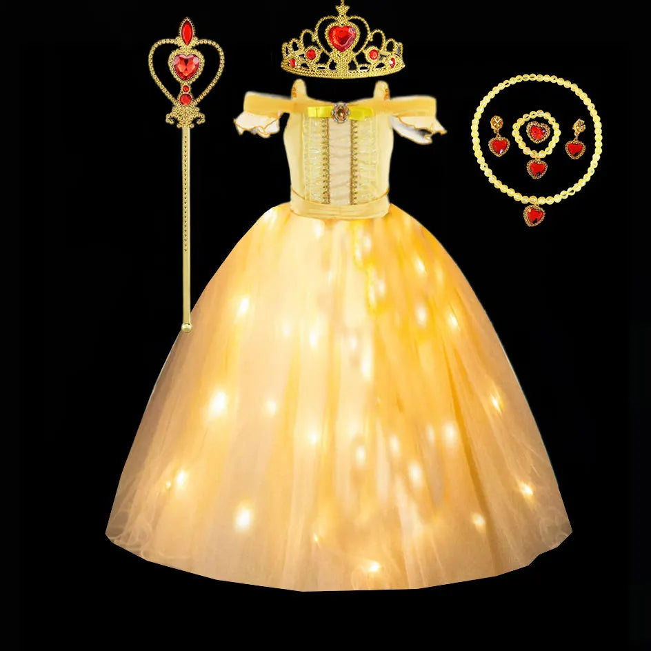 Kids Belle Beauty and the Beast Ball Gown