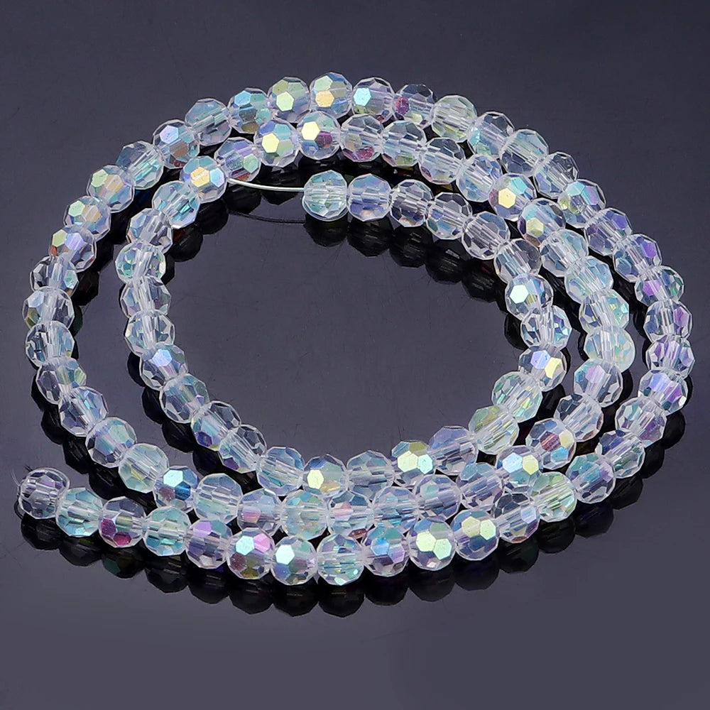 4/6/8/10mm AB Color Crystal Round Glass beads