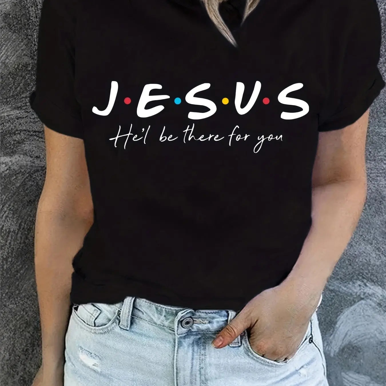 Jesus Print T-Shirt, Summer