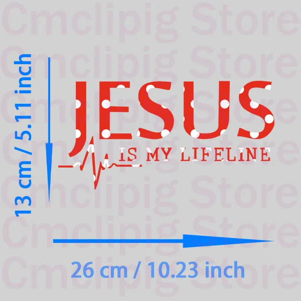 JESUS IS MY LIFELINE Patches