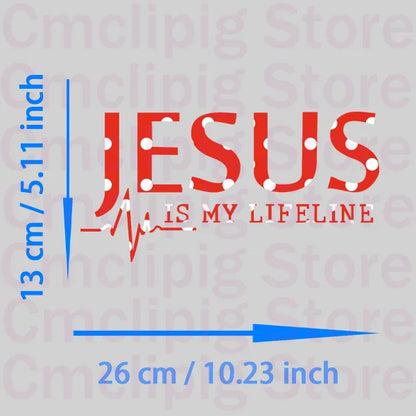 JESUS IS MY LIFELINE Patches