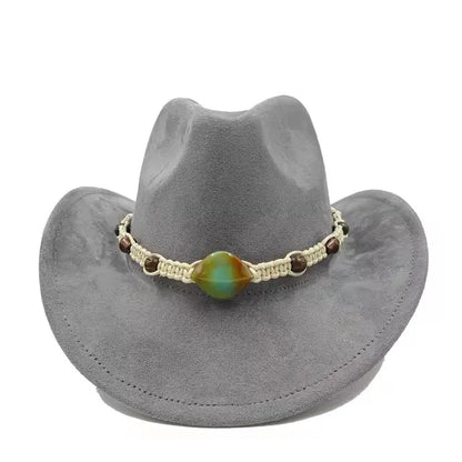 Suede cowboy hat