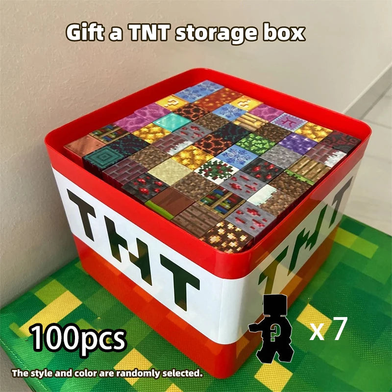 Magnetic Building Blocks Mine World Cube