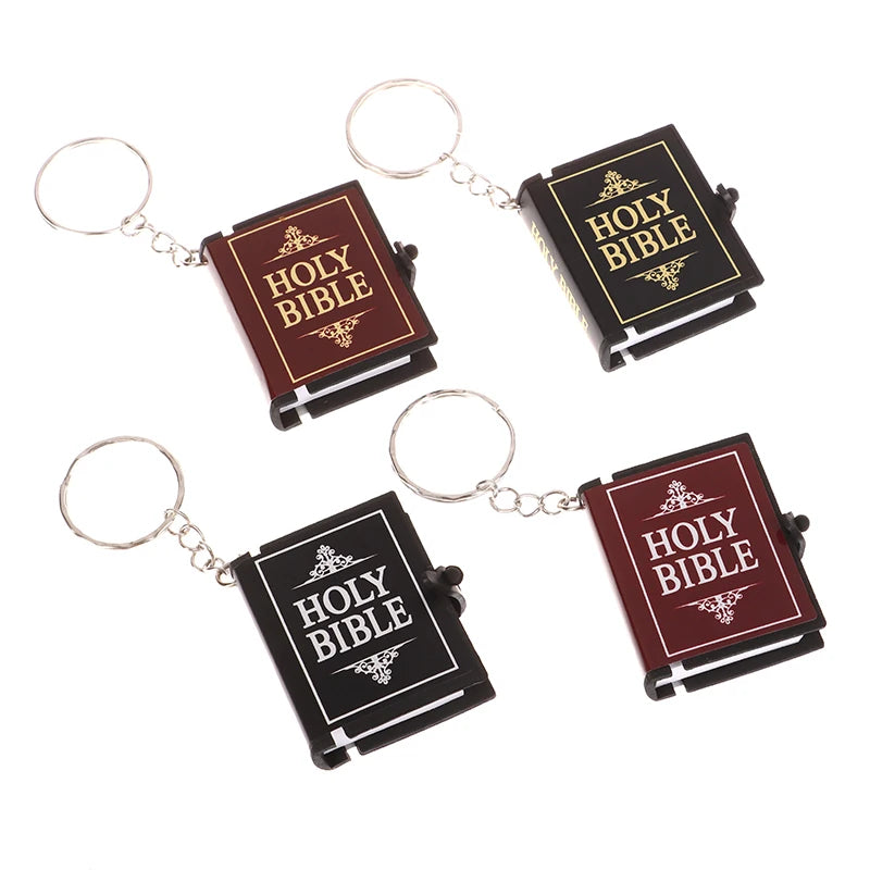 Mini Bible Keychain Book Pendant