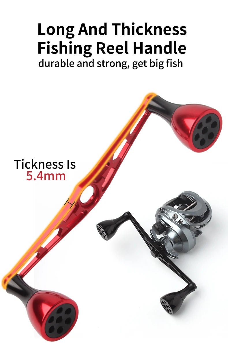 Ruke New Fishing Reel Handle Aluminium Alloy Length 140mm hole
