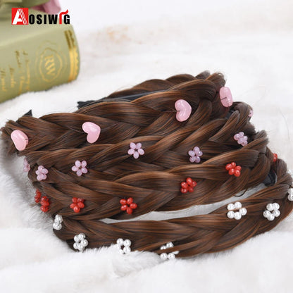 Synthetic Fishbone Braided Headband