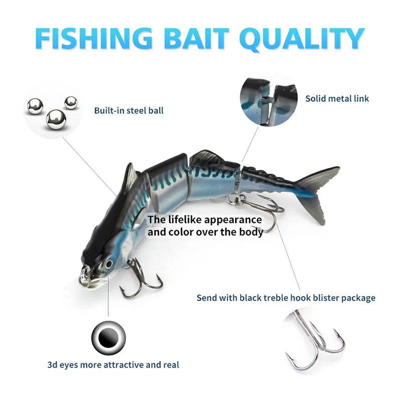 Tuna Fishing Lures Multi Joint Crank