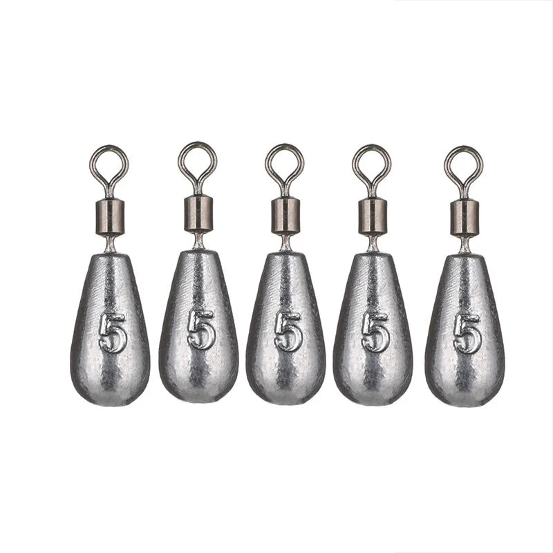 5pcs/lot 3.5g 5g 7g 10g 14g 20g Fishing Weight Sinker Weights