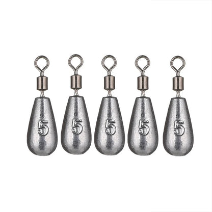 5pcs/lot 3.5g 5g 7g 10g 14g 20g Fishing Weight Sinker Weights