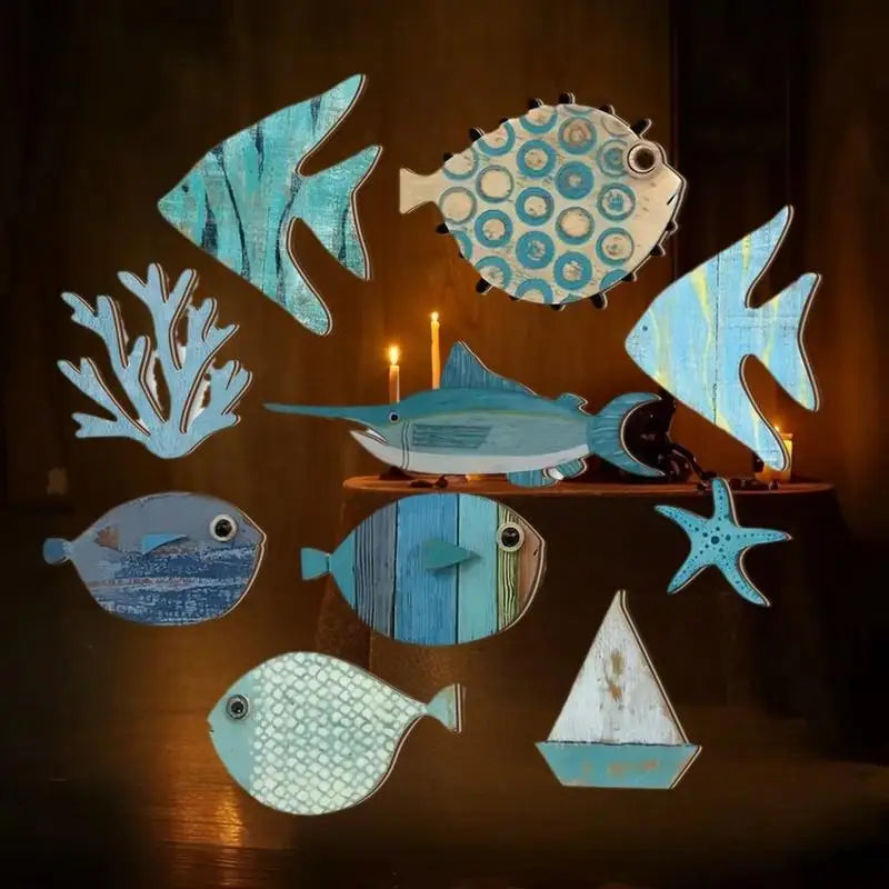 Fish Wall Decor Wooden