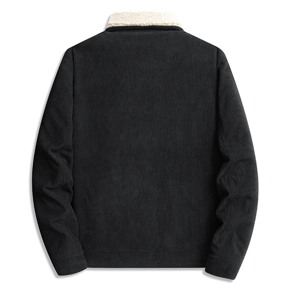 L-8XL Plus Size Winter Men's Corduroy coat