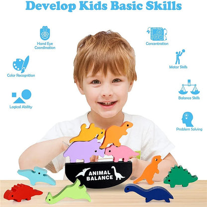 Dinosaur Building Stacking blocks Montessori