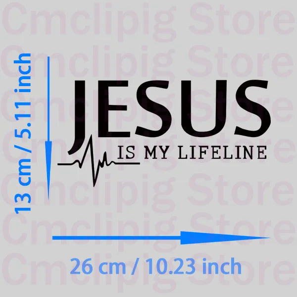 JESUS IS MY LIFELINE Patches