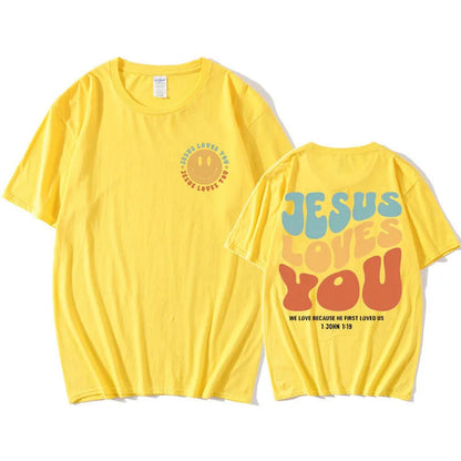 Jesus Loves You Funny T Shirt Men