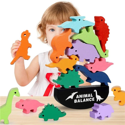 Dinosaur Building Stacking blocks Montessori