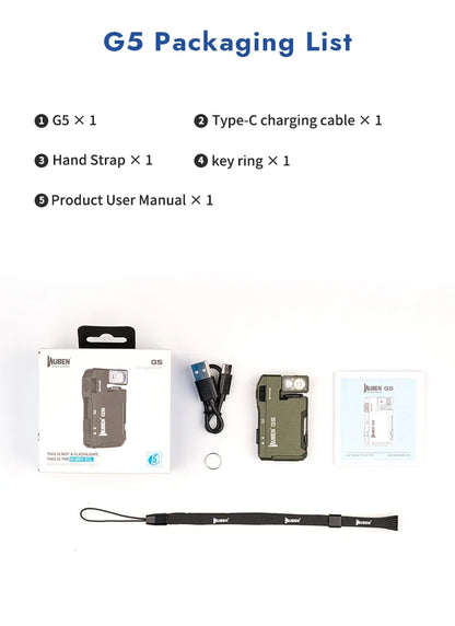 WUBEN G5 EDC Flashlight 400Lumens-Green