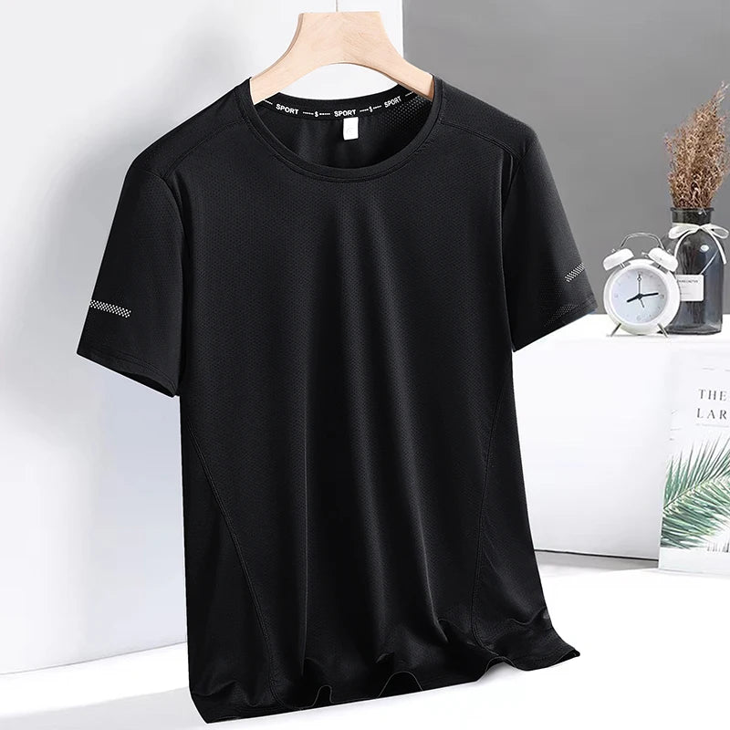 9xl Large Plus Size Quick Dry Short Sleeve T Shirt