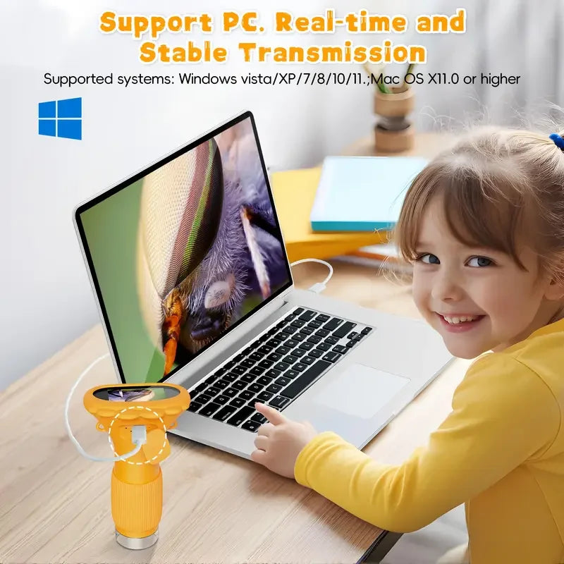 Children's digital microscopehigh-definition display screen, 1000x