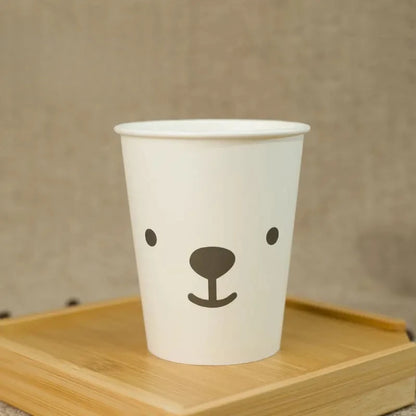 50pcs 250ml  White Paper Cups