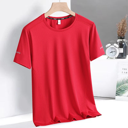9xl Large Plus Size Quick Dry Short Sleeve T Shirt