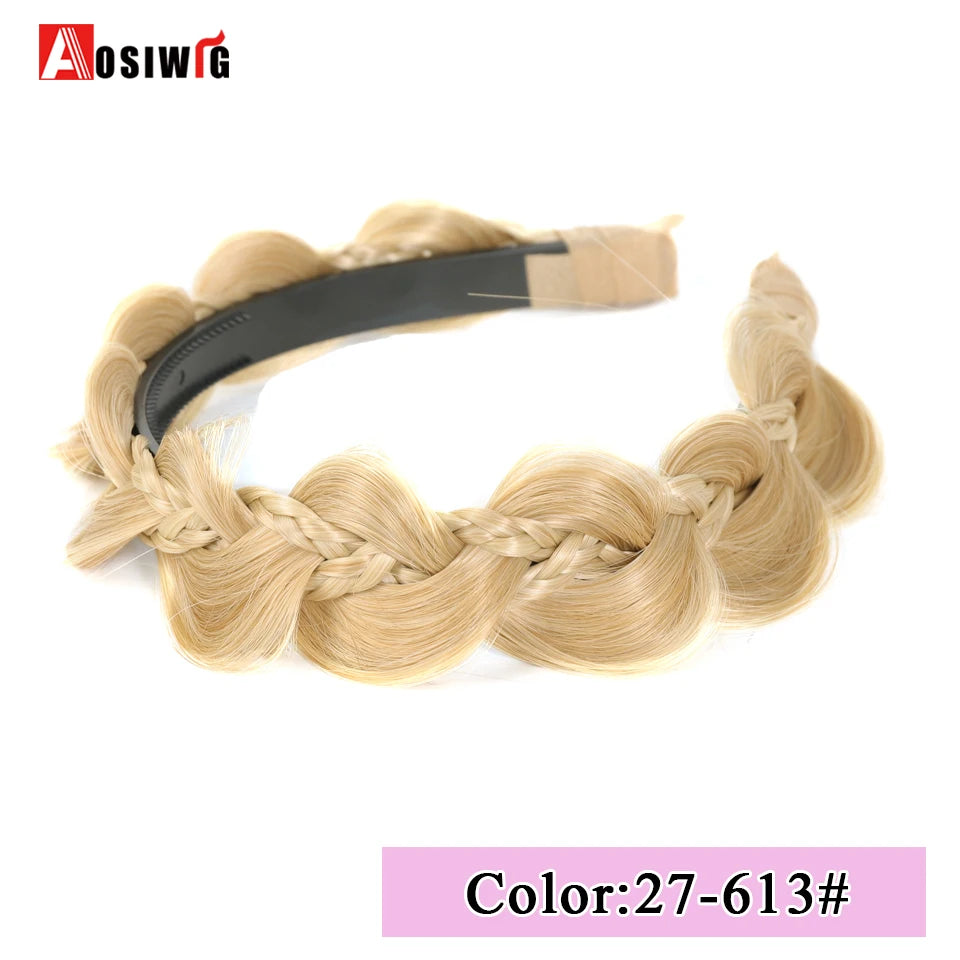 Synthetic Fishbone Braided Headband