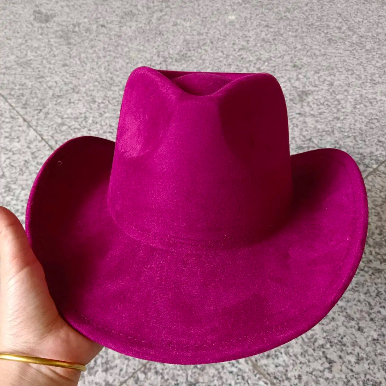 Suede cowboy hat