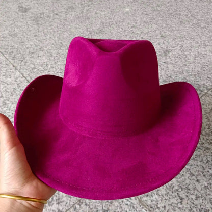 Suede cowboy hat