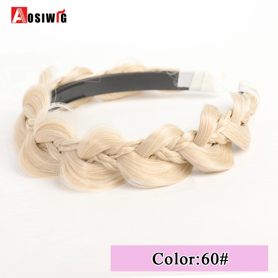 Synthetic Fishbone Braided Headband