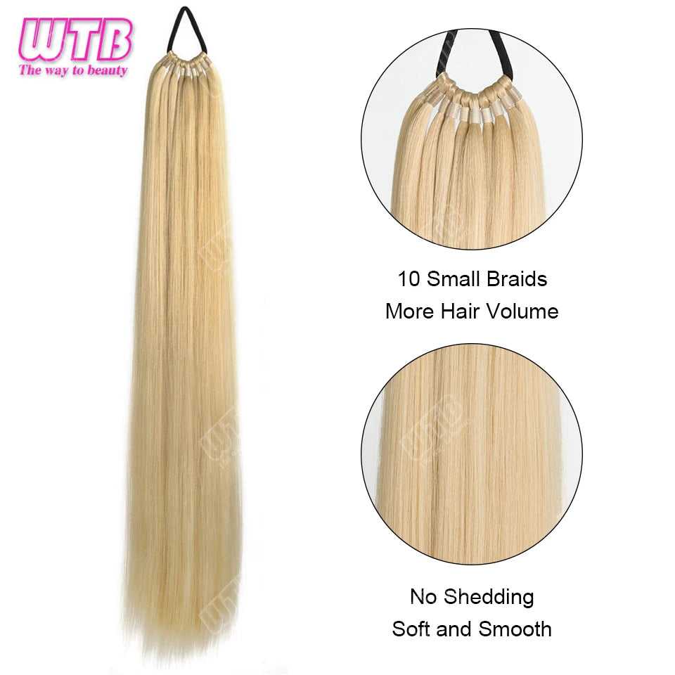 Synthetic braided wig