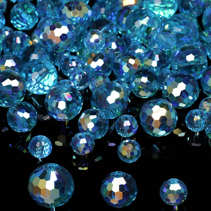Crystal Glass Beads 6-10mm Faceted