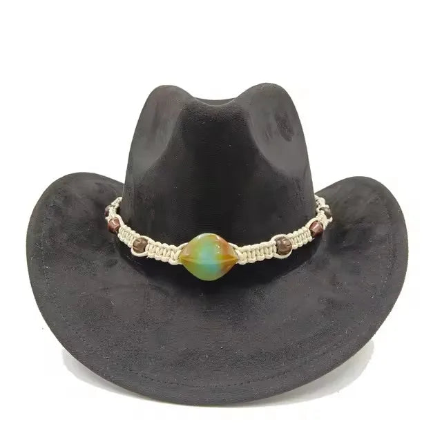 Suede cowboy hat