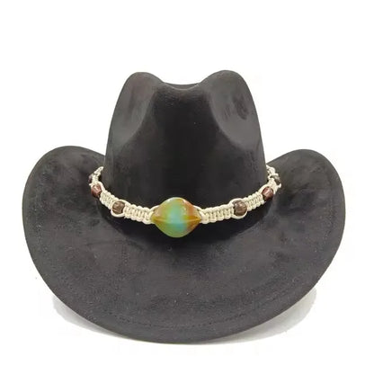 Suede cowboy hat